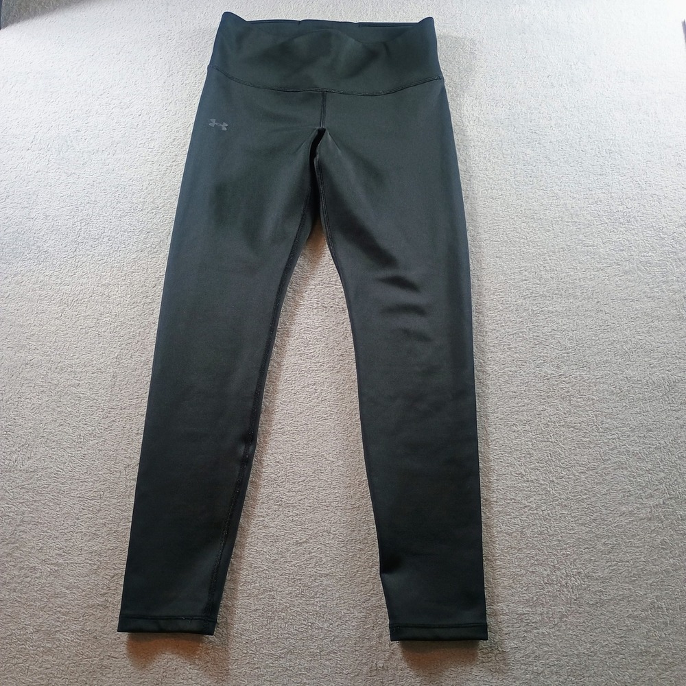 Under Armour Womens ColdGear Compression Leggings Black Medium Thermal Tights